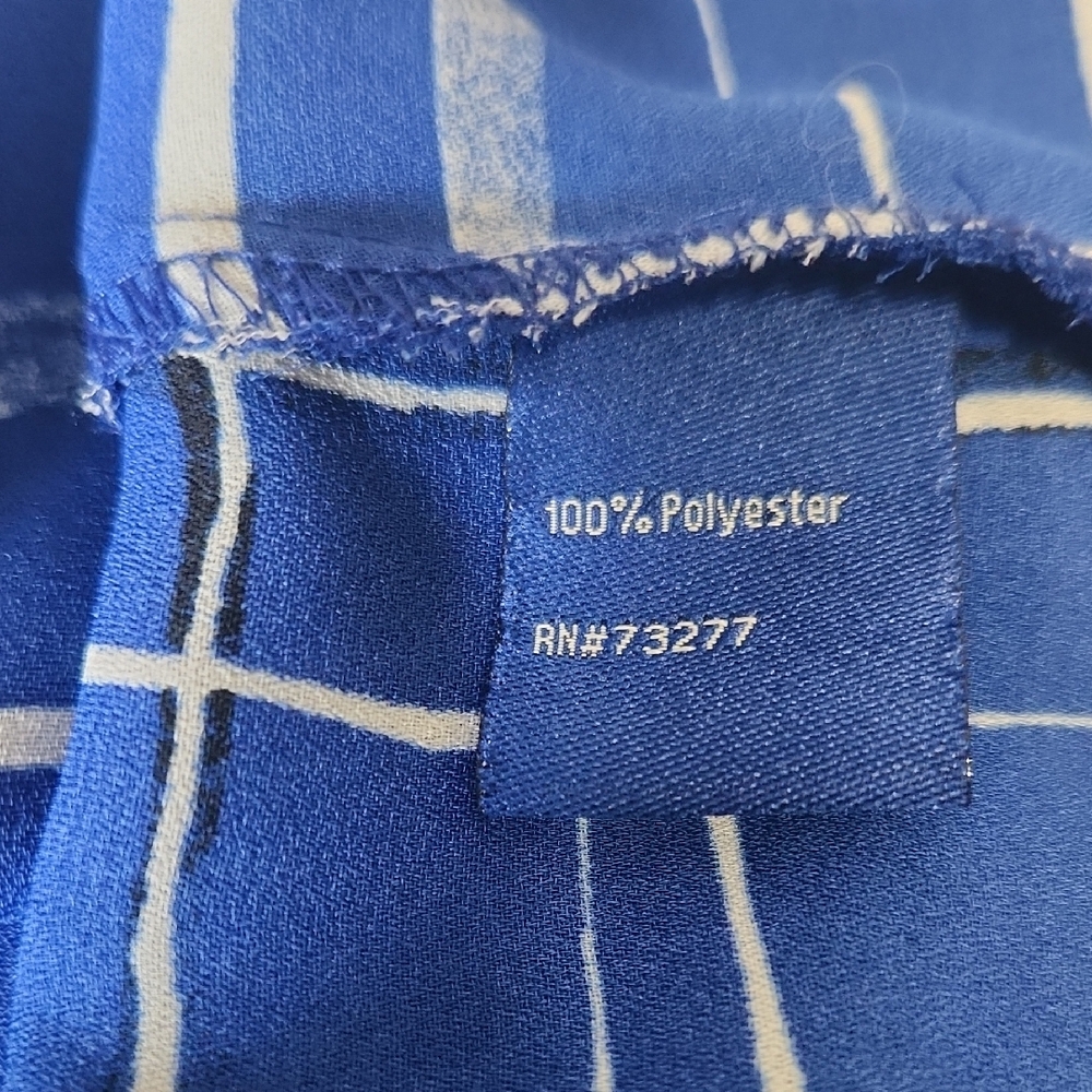 Apt. 9 Women's Blue and White Plaid Blouse - Picture 14 of 16